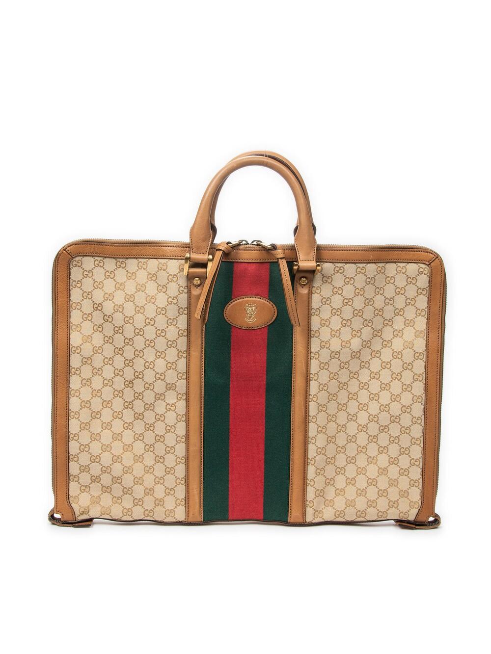 Gucci Savoy Web Convertible Duffle Bag #349824G14B